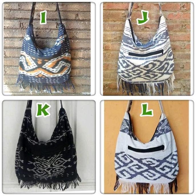 Tas Tenun Lombok Selempang Besar Tas Kain Tenun Etnik Jepara Pria Wanita Tas Outdoor Pendaki Travell