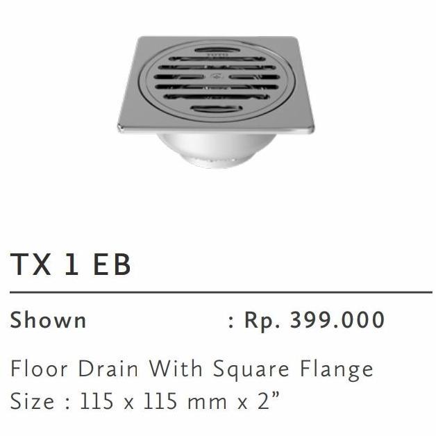 TOTO Floor Drain TX1EB / Floor Drain TOTO TX1EB / Saringan Kamar Mandi TOTO TX1EB