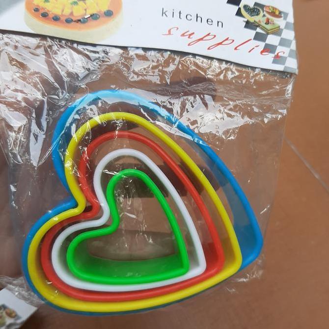 cetakan kukis/cetakan cookies/cetakan kue mini bentuk hati