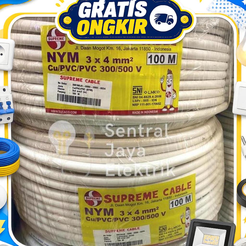 Kabel Nym 3X4 Mm 3X4Mm Potongan 50M (Meter) Supreme