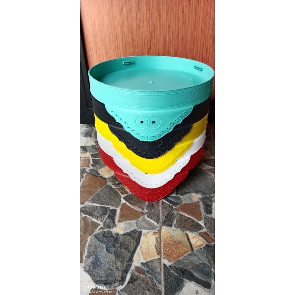 Tebok Plastik Sangkar Lovebird D27 Bonus Klem