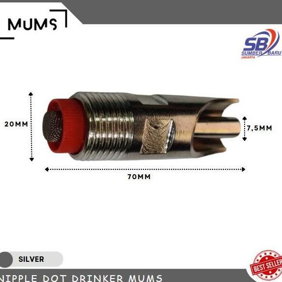 Kran Nepel Nipple Nipel Dot Alat Minum Hewan Ternak Babi Kambing Domba Otomatis Stainless Steel