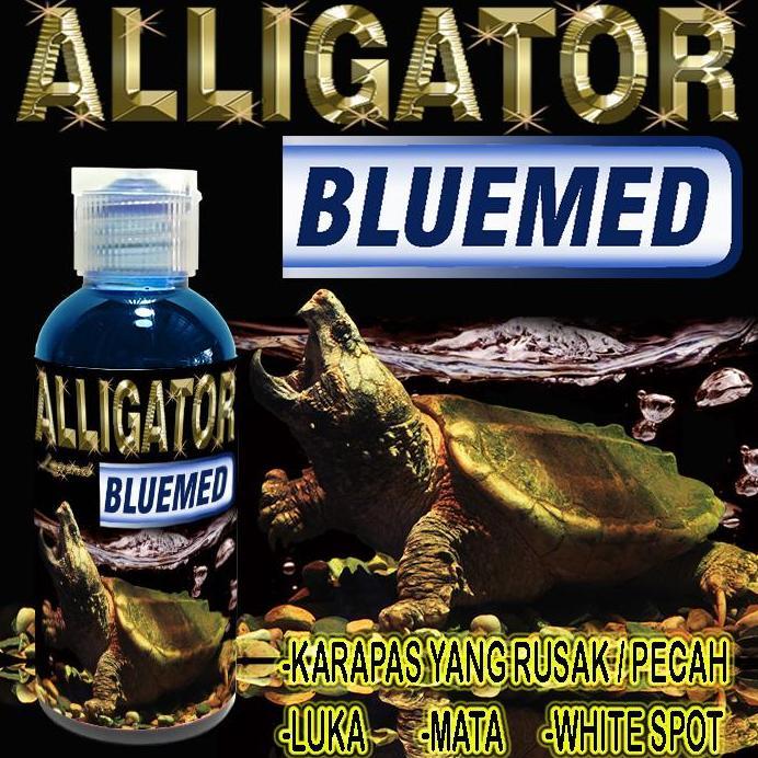 ALLIGATOR BLUEMED OBAT HEWAN REPTILE PENGHILANG WHITE SPOT JAMUR MATA KATARAK LUKA LECET MENGOBATI I