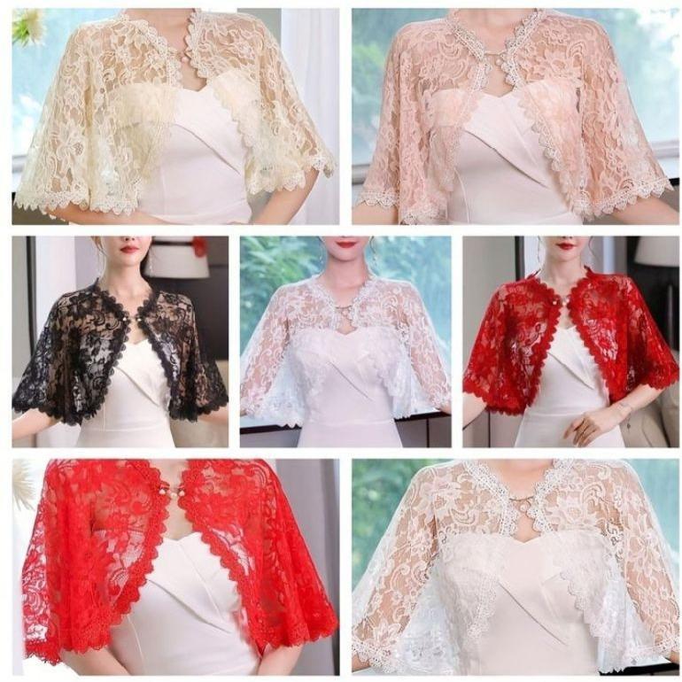 Awet Auter Blus Kardigan Kekinian.Auter Blus Brokat Renda