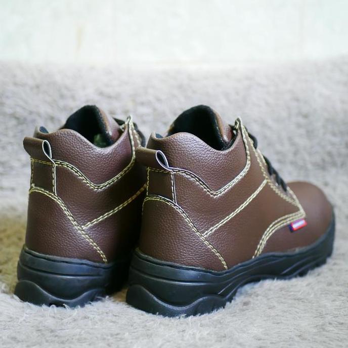 Sepatu Safty King Edmundo Semi Tali Ujung Besi Sol Karet Anti Slip Harga Terjangkau boots safety sho