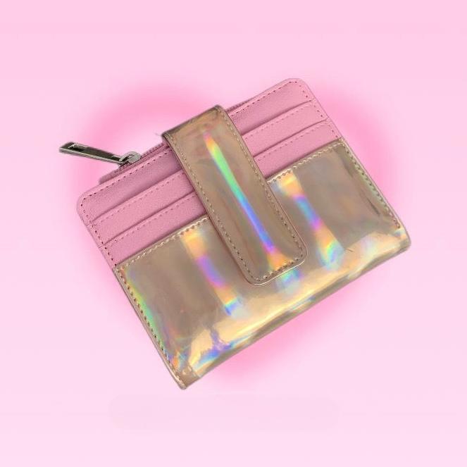 RECOMMENDED Meicyaa DOMPET LIPAT MINI HOLOGRAM/GLITTER Dompet Lipat Hologram Dompet Y2k