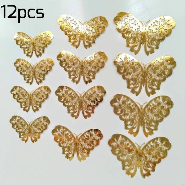 3D Butterfly Dekorasi/Dekorasi Kupu2/Kupu Kupu 3D Dekorasi Dinding