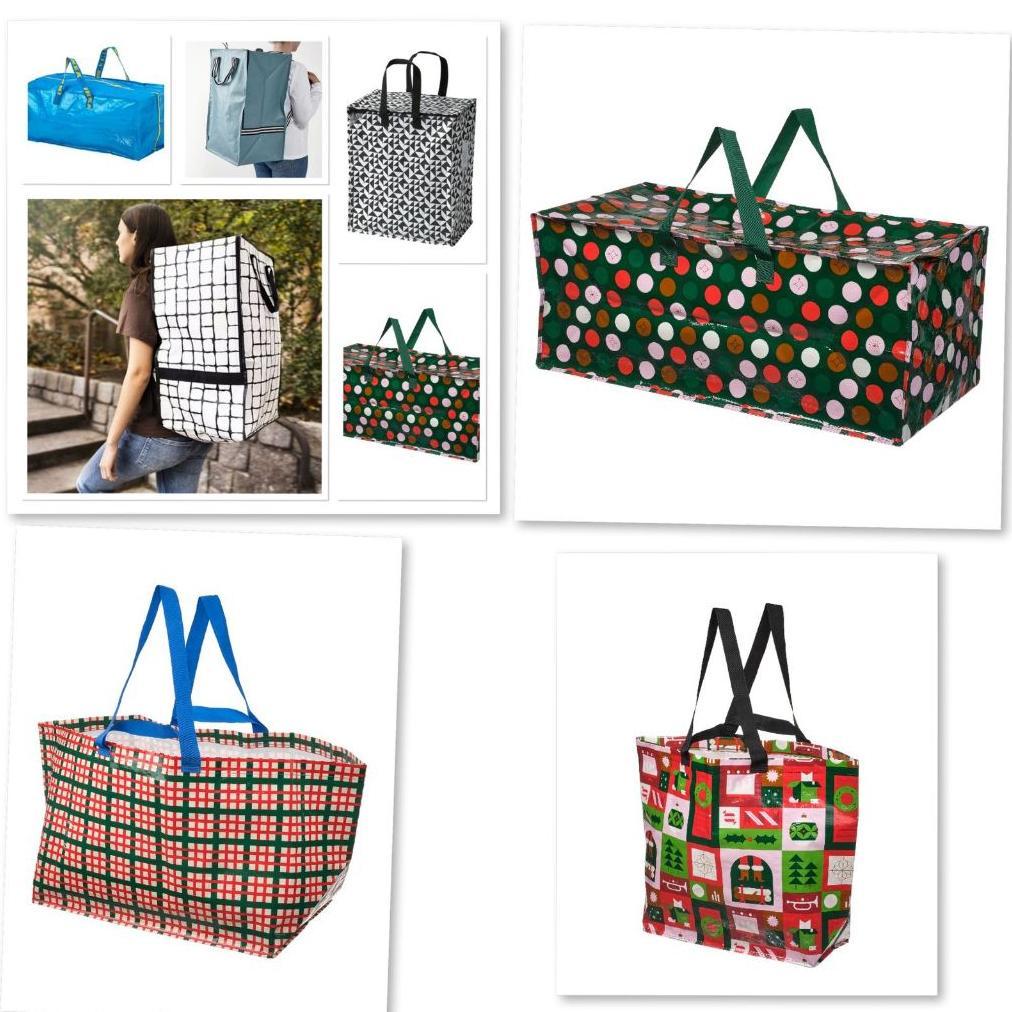 Kantong Tas Belanja Plastik 1K34 Original/Tas Belanja Ikea Tas Edisi Natal/Limited
