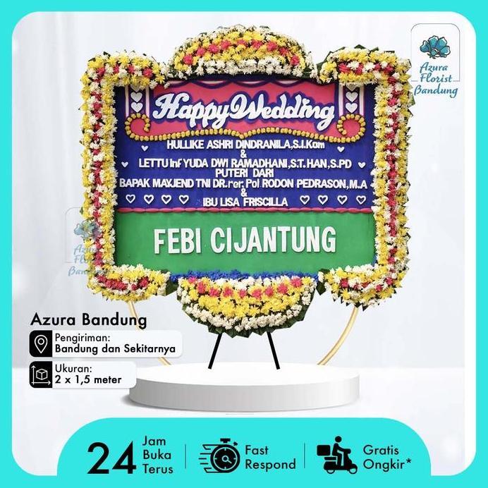 Karangan Bunga Papan Duka Cita Congratulations Wedding Bandung  FULL