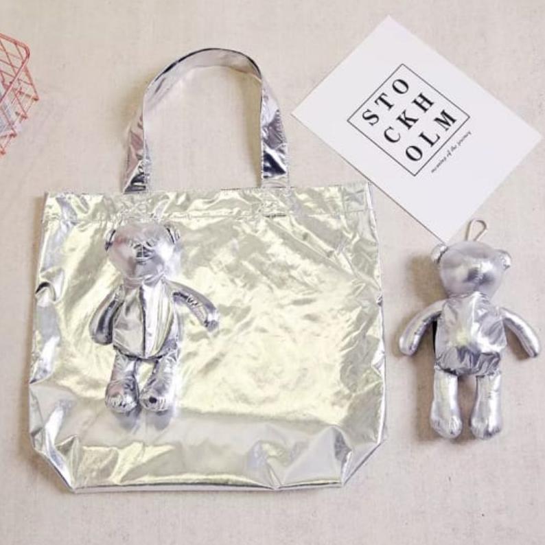 Tote Bag Beruang Shopping Bag Eco Friendly Bag
