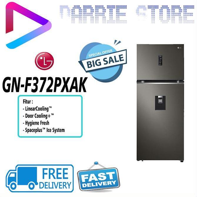 LG GN-F372PXAK KULKAS 2 PINTU GNF372PXAK GNF372 GN-F372 372PXAK