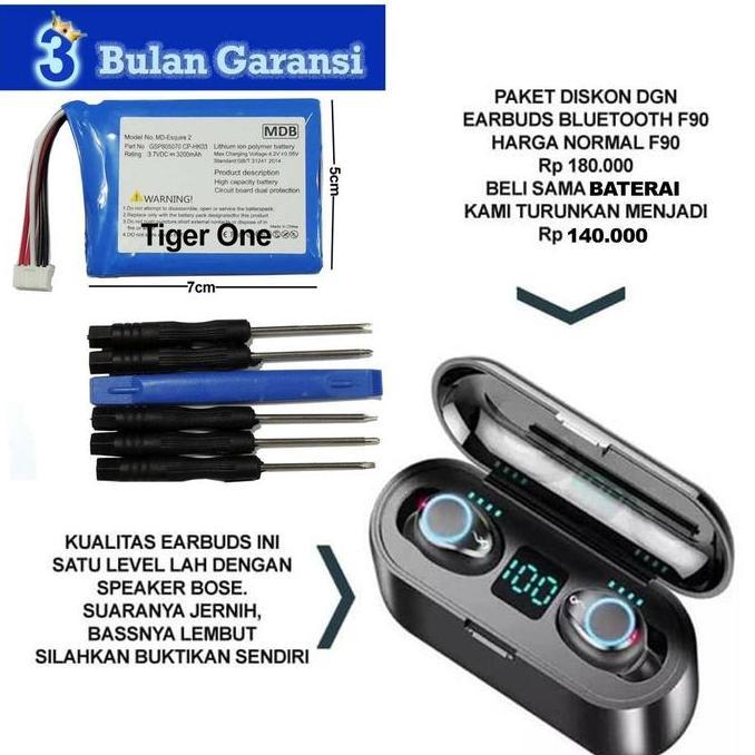 MDB BATERAI SPEAKER HARMAN KARDON ESQUIRE 2 PAKET EARPHONE TOJ27