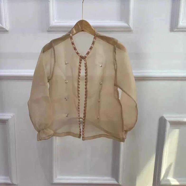 Gratong Outer Organza Crop Premium/Outer Kondangan Tradisional/Outer Crop Organza Payet