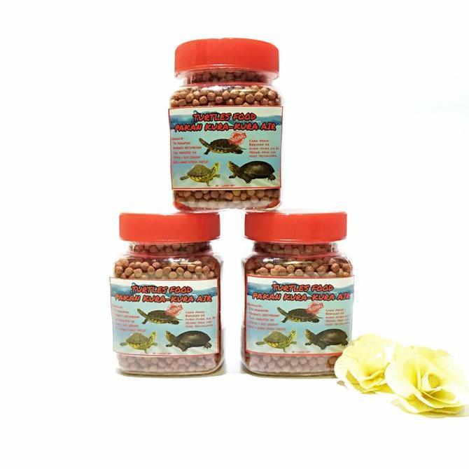 Makanan pelet kura2 kura-kura air Brazil res turtle food merah MURAH