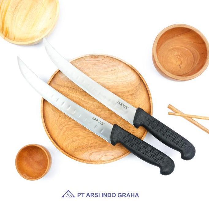 1401055 JARVIS 25 CM CIMETER SLAUGTHER KNIFE WITH LATEST DESIGN NON-SLIP HANDLE Pisau Stainless
