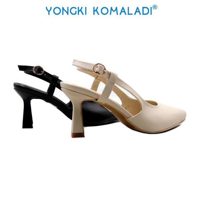 [ ORIGINAL ] YONGKI KOMALADI HEELS OL-YSL7057-22 LADIES Hitam Sandal Wanita KS