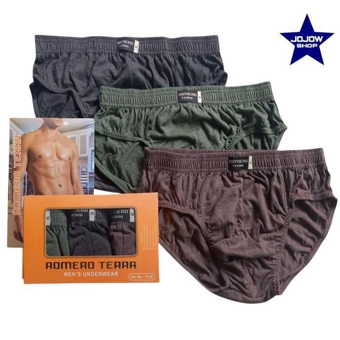 DI50 >> Celana dalam pria ROMERO TERRA 7118 isi 3Pcs / Pack