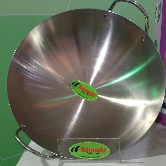 Kuali Wajan Stainless Steel Uk38 / Kuali Wajan Stainless Cap Komodo