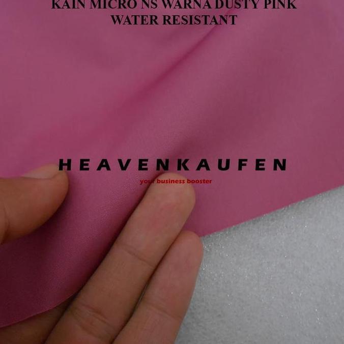 Kain Jaket Micro NS Warna Dusty Pink Water Resistant Meteran