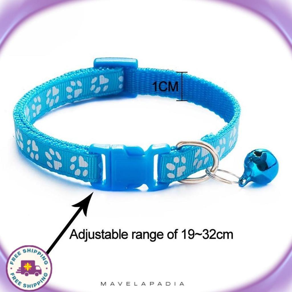 Special Price Barang TersediaKucing Dengan Lonceng Adjustable Motif Polkadot Lucu Kalung Anjing