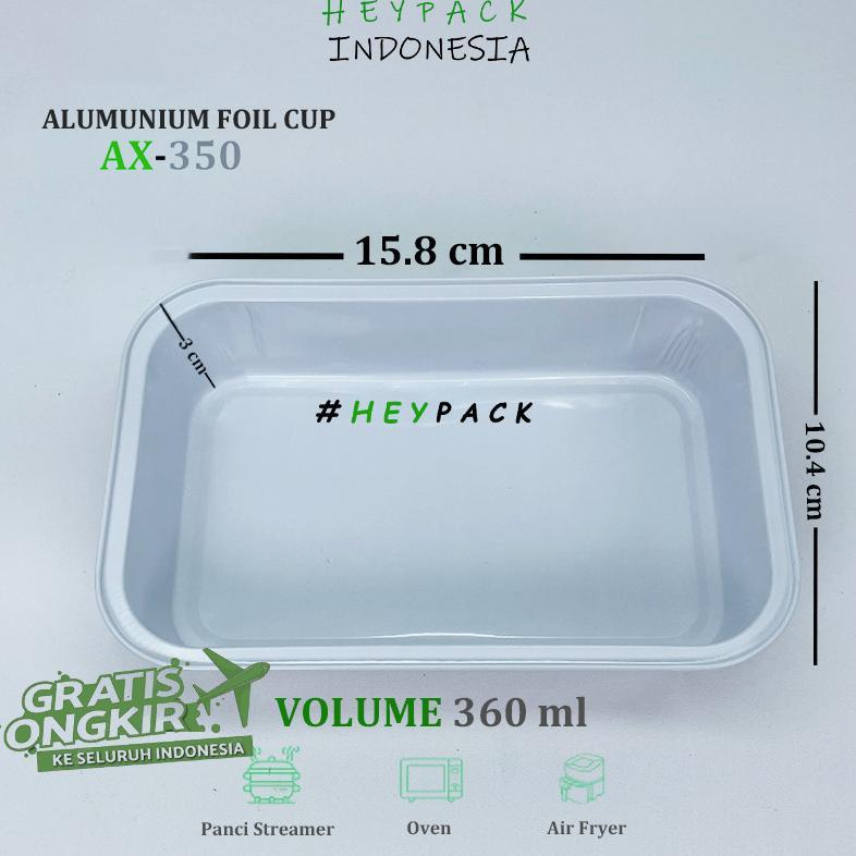 big promo alumunium foil tray cup ax350 /bx4381 macaroni schotel pastel tutup lasagna mentai rice kl