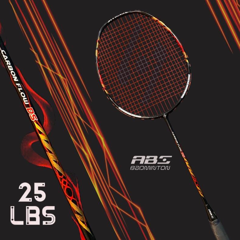 RECOMMENDED Raket Badminton Carbon Flow Series Tarikan Mesin 25 Lbs