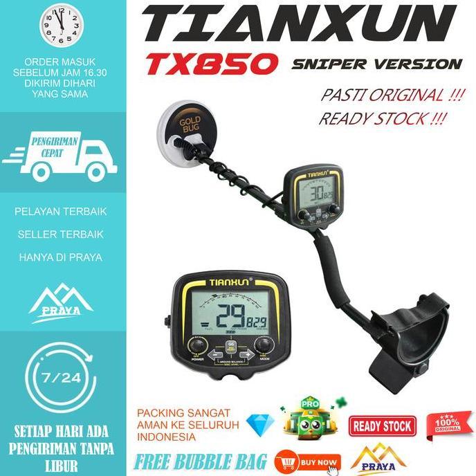 PROFESSIONAL METAL DETECTOR TX850 UNDERGROUND ALAT PENCARI EMAS TX-850 (TERBAIK) (TERBARU) (TERMURAH
