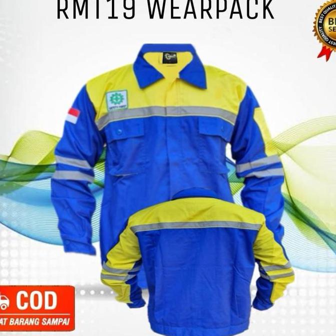BAJU WEARPACK SAFETY K3 BORDIR NAMA PERUSAHAAN (TERBAIK) (TERBARU) (TERMURAH)