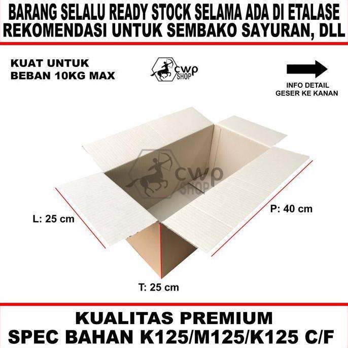 Kardus Box Karton Packing Polos 40x25x25