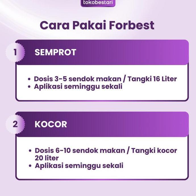 [ORIGINAL] Pupuk NEW Forbest Calcium Active - Nutrisi Mikro Lengkap Anti Rontok & Busuk Buah Hemat P