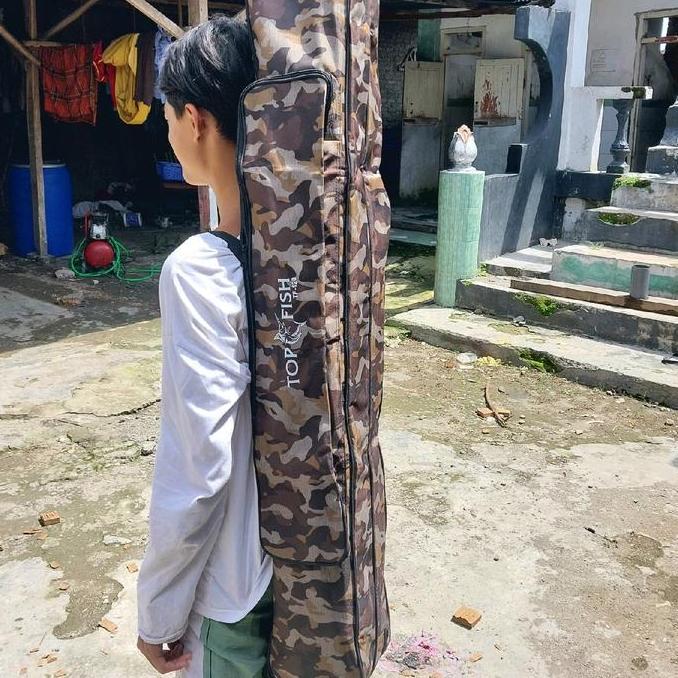 Tas Pancing Jumbo 2 Resleting Besar 100cm/120cm Alat Laut Joran (TERBAIK) (TERBARU) (TERMURAH)