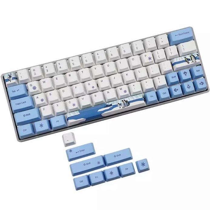 Keycap Keycaps Japan Blue Skye PBT OEM Profile Dye Sublimation