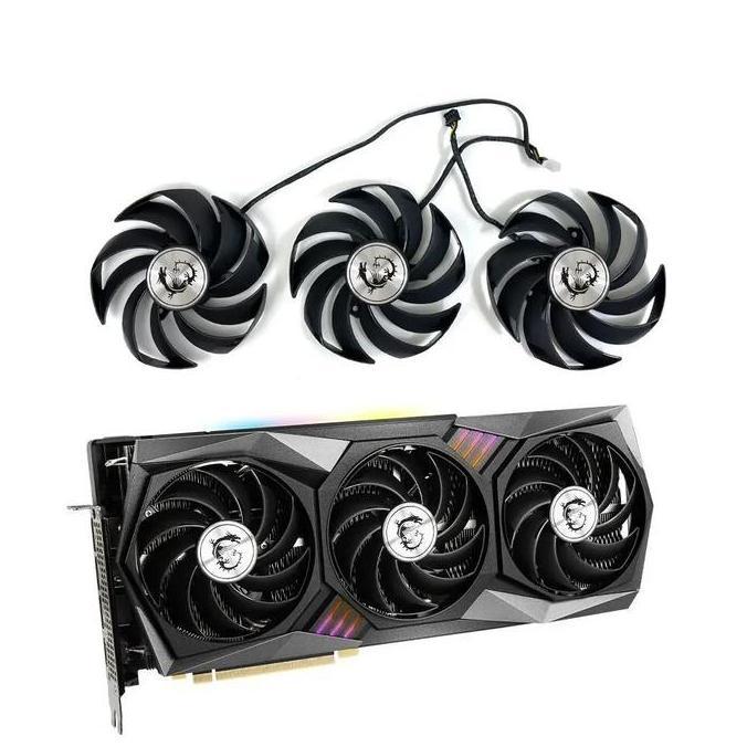 Kipas VGA GPU Fan MSI Gaming X Trio RTX 3060 3060Ti 3070 3070Ti 3080 3080Ti 3090 3090Ti