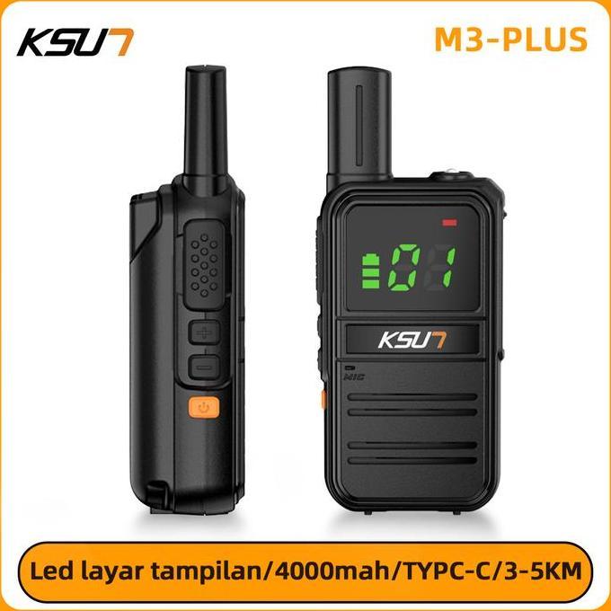 KSUN X-TFSI WALKEI TALKIE M3PLUS HT JARAK 3KM MINI HANDY TALKT 4000mAh