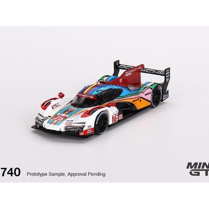 MiniGT 740 - Porsche 963 #75 Porsche Penske Motorsport 2023 24 Hrs of Le Mans - Diecast Mobil Model 