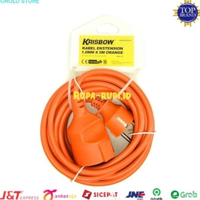 Kabel Ekstensi Krisbow Kabel Ekstension Colokan Listrik 5 Meter