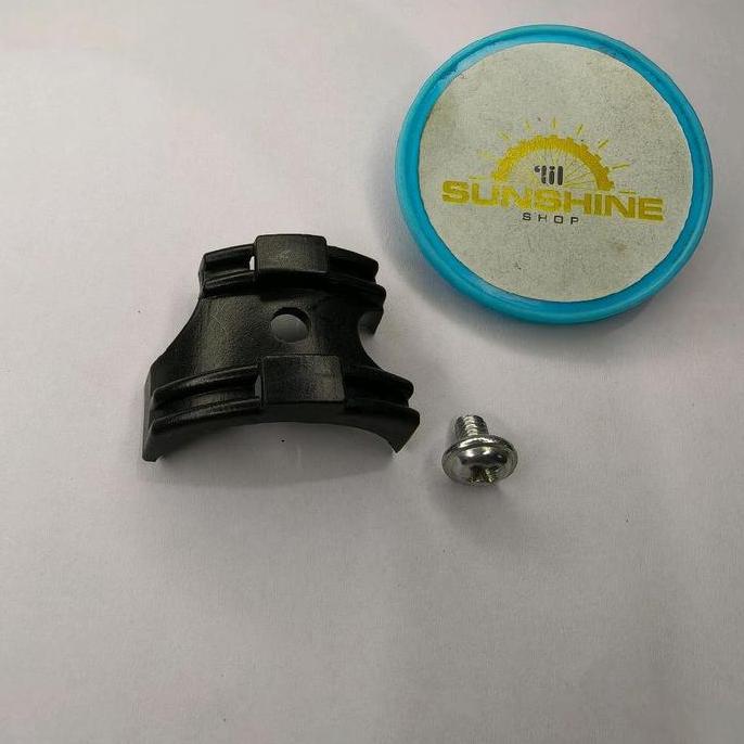 Klem Cable Guide Bawah Frame BB Bottom Bracket Jalur Kawat Inner Shifter PVC Plus Baut Sepeda MTB Fe