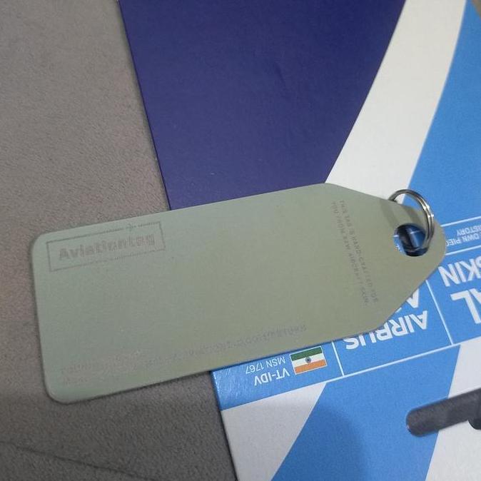 Aviation Tag Indigo A320 - White