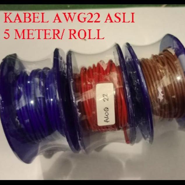 KABEL AWG22 AWG 22 JUMPER TUNGGAL SERABUT 1 CORE JALUR RAKIT ASLI YATZ27