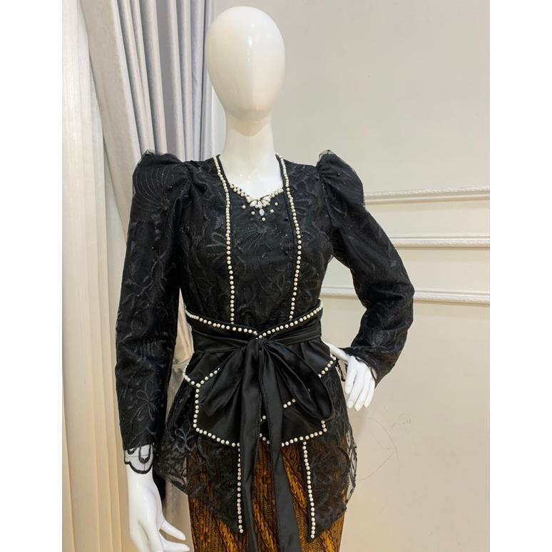 SUPER DEAL KEBAYA PUFF + OBI BELT MOTIF BUNGA S-XXL