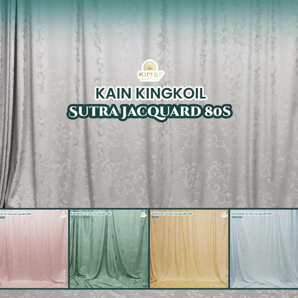 Promo Kain Sutra Jacquard Silk Organic 80S / Sutra Silk Organic / Sutra Kingkoil / Kain Sprei Mukena