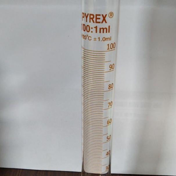 Gelas Ukur 100 Ml Merk Pyrex