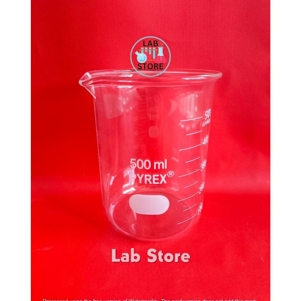 Beaker / Beaker 500Ml Pyrex / Beaker Glass 500Ml / Gelas Kimia 500Ml Pyrex