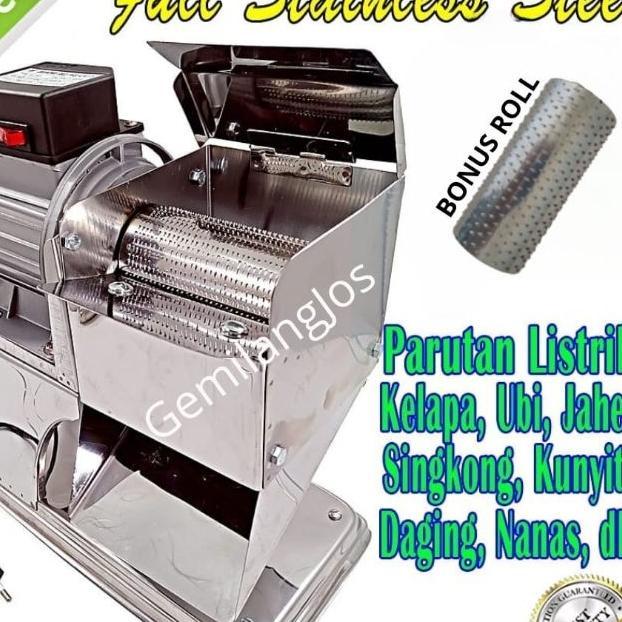 Parutan Kelapa Listrik [Bonus Roll] Mesin Parut Serbaguna Alat Singkong Jahe Nanas