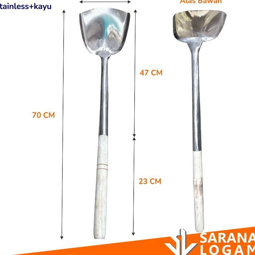 Sodet Patula Besar Stainless 70Cm Masak Besar