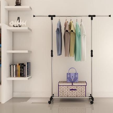 Sid Stand Jemuran Baju Stainless Roda 4  Hanger Single Gantungan Baju Roda Jemuran Baju Stainless Ro