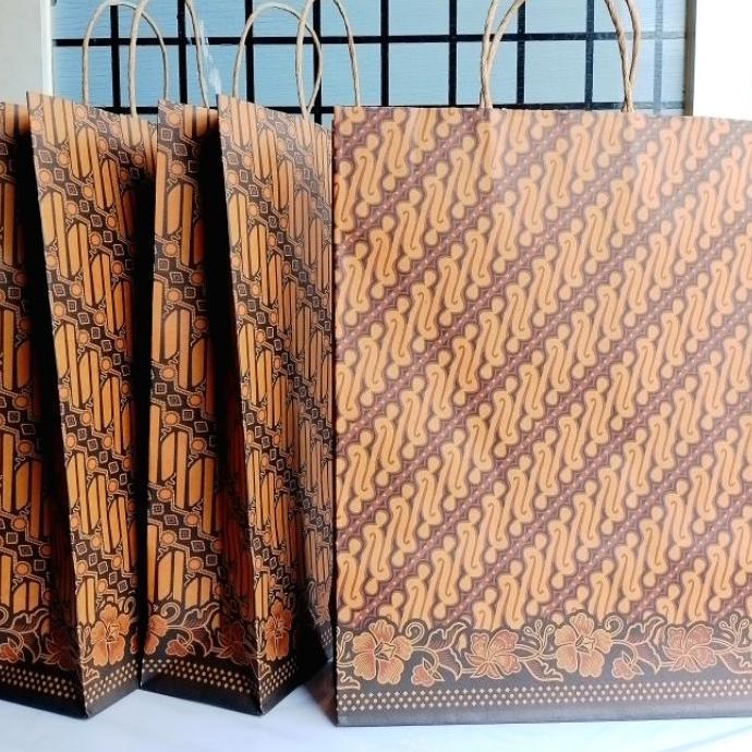 Paper Bag Kiky Kraft Batik Xl ( Pak ) [ Original ]