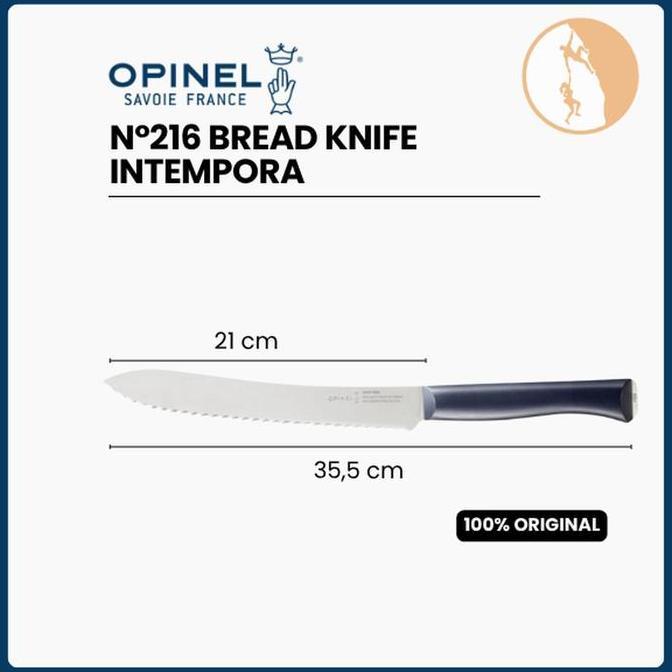 Pisau Dapur/Roti Baquette Import - Opinel No.216 Bread Knife Intempora