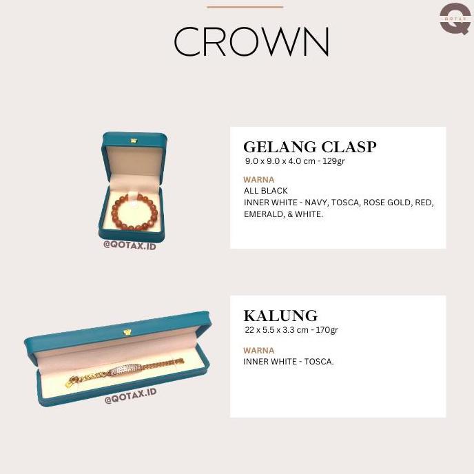 Kotak Perhiasan Mewah Kulit/Jewelry Box Set /Cincin/Kalung/Gelang/1Set LA