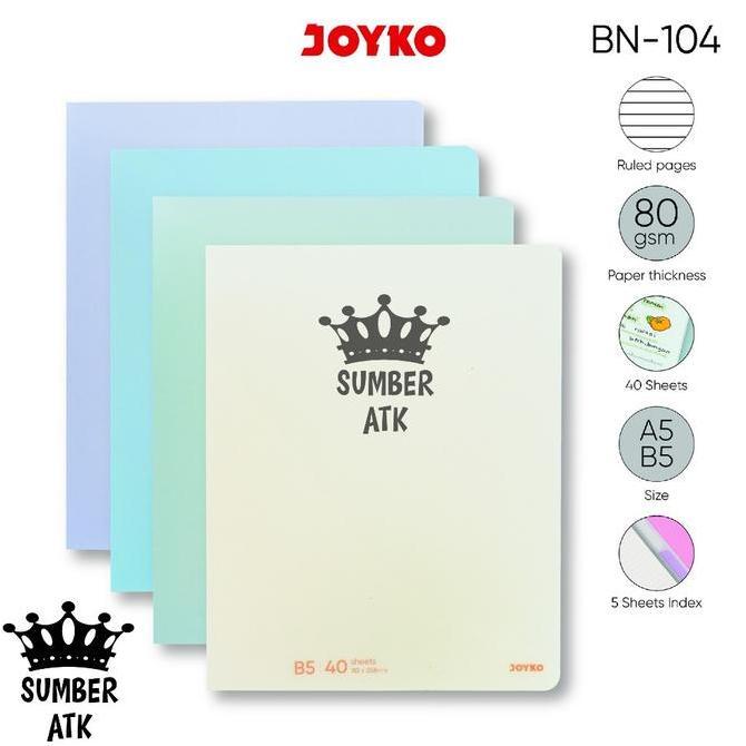 Binder Note JOYKO BN-104 A5 B5 Lose Leaf Binder isi 40 Lembar